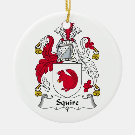 Squire Family Crest Keramisch Ornament (Voorkant)