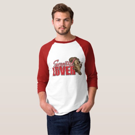 Squirel Lover Raglan T-shirt (Voorkant volledig)