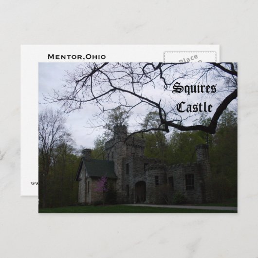 SQUIRES CASTLE, OHIO briefkaart (Voorkant / Achterkant)