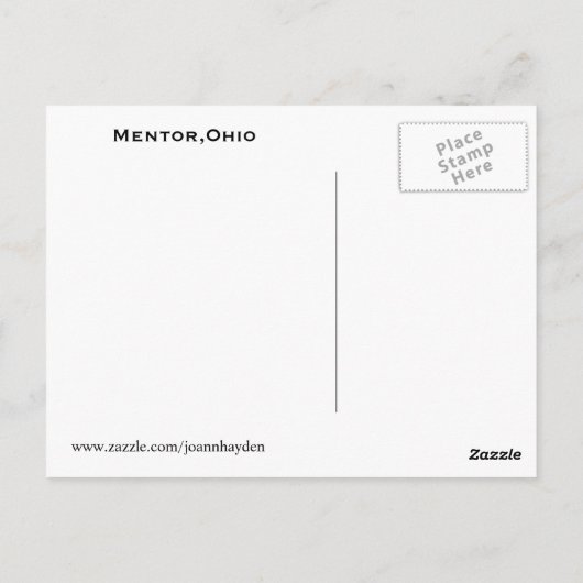 SQUIRES CASTLE, OHIO briefkaart (Achterkant)