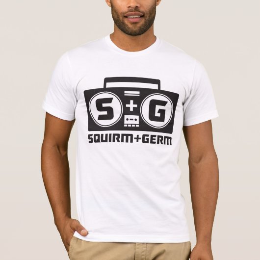 Squirm and Germ Official Boombox Logo T-Shirt (Voorkant)
