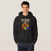 Squirrel 100 Days of Driving My Teacher Nuts Squir Hoodie (Voorkant volledig)