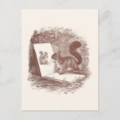 Squirrel Admires Sketch of Self Briefkaart (Voorkant)