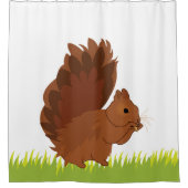 Squirrel Animal Rodent Douchegordijn (Voorkant)