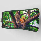 Squirrel Animal - w/ initials or Add Name Golfheadcover (Voorkant)