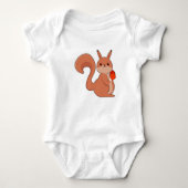 Squirrel as Boxer with Boxing gloves Romper (Voorkant)