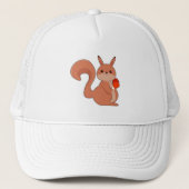 Squirrel as Boxer with Boxing gloves Trucker Pet (Voorkant)