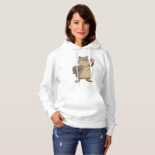 Squirrel at Poker with Poker chips Hoodie (Voorkant volledig)
