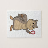 Squirrel at Poker with Poker chips Legpuzzel (Horizontaal)