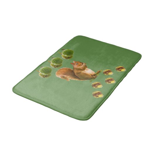 Squirrel Bathroom Bathmat Badmat (Gekanteld)