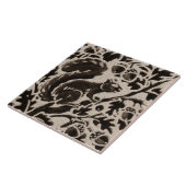 Squirrel Batik Stoneware Woodland Animal Tan Brown Tegeltje (Zijkant)