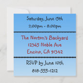 Squirrel BBQ-uitnodigingen Kaart (Achterkant)