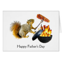 Squirrel BBQ Vaderdag Kaart