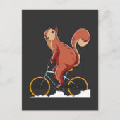 Squirrel Bicycle Cute Rodent Biker Briefkaart (Voorkant)