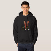 Squirrel Bicycle Cute Rodent Biker Hoodie (Voorkant volledig)