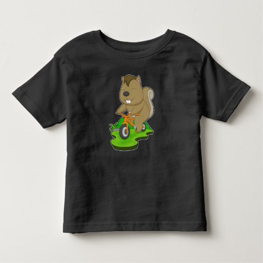 Squirrel Bicycle Kinder Shirts (Voorkant)