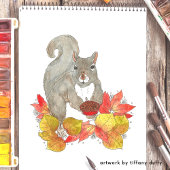 Squirrel Birthday Pie Kaart