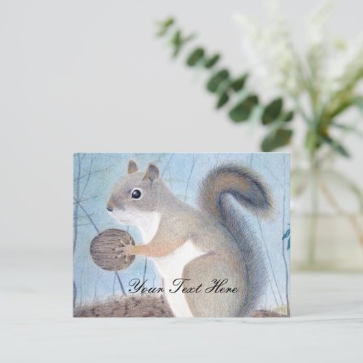 Squirrel Briefkaart (Staand voorkant)