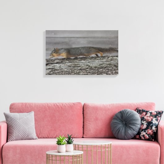 Squirrel Canvas Afdrukken (Insitu (Woonkamer))