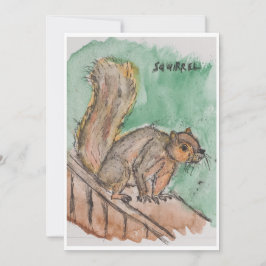Squirrel Card Feestdagenkaart