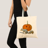 Squirrel Carving Pumpkin Tote Bag (Voorkant (product))