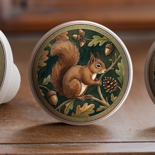 Squirrel Ceramic Pull Knob Keramische Knop