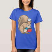 Squirrel Chef Saucepan Cook T-shirt (Voorkant)