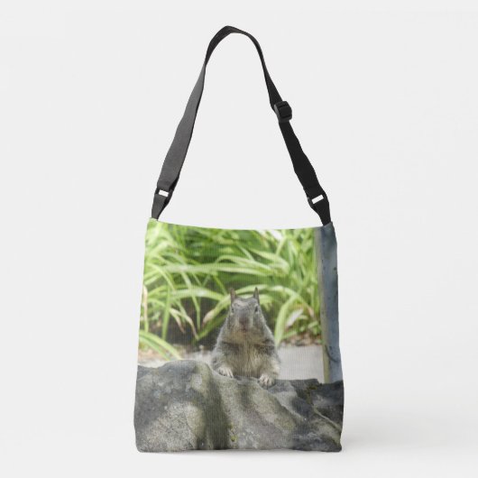 Squirrel Chilling All-Over-Print Cross Body Bag Crossbody Tas (Achterkant)