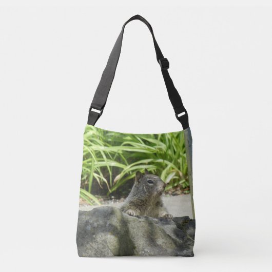 Squirrel Chilling All-Over-Print Cross Body Bag Crossbody Tas (Voorkant)
