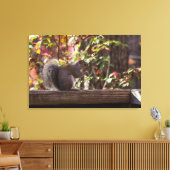 Squirrel Chow Time Canvas Afdruk (Insitu (Woonkamer))