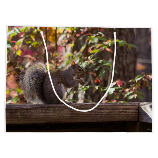 Squirrel Chow Time Groot Cadeauzakje (Achterkant)