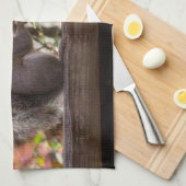 Squirrel Chow Time Theedoek (Quarter Fold)