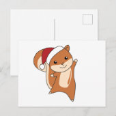 Squirrel Christmas Winter Animals Briefkaart (Voorkant / Achterkant)