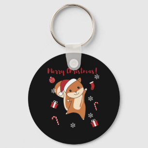 Squirrel Christmas Winter Animals Sleutelhanger