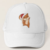 Squirrel Christmas Winter Animals Trucker Pet (Voorkant)