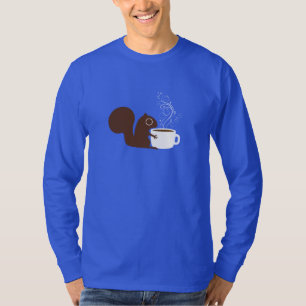 Squirrel Coffee Lover   Fun-Dierenvriend T-shirt