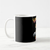 Squirrel DJ Party Vibes Funny Retro DJ Mug Koffiemok (Links)