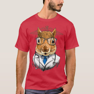 Squirrel Doctor Vet Veterinarian Dierenvriend 1 T-shirt