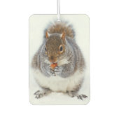 Squirrel Eating a Nut in Winter Snow Luchtverfrisser (Voorkant)