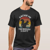 Squirrel - Excuse Me Your Bird Feeder Is Empty Vin T-shirt (Voorkant)