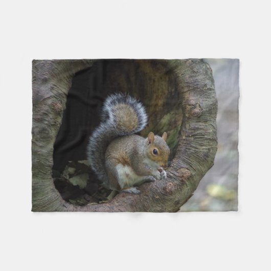 Squirrel Fleece Blanket (Voorkant (Horizontaal))