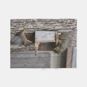 Squirrel Fleece Blanket (Voorkant (Horizontaal))