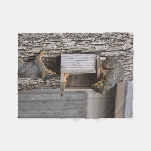Squirrel Fleece Blanket Deken (Voorkant (Horizontaal))