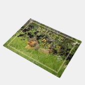 Squirrel Foto Welkom Deurmat (Schuin)