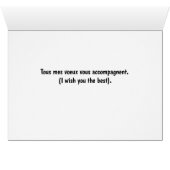 Squirrel French Artist Bonne Chance (Binenzijde Horizontaal (Onderkant))