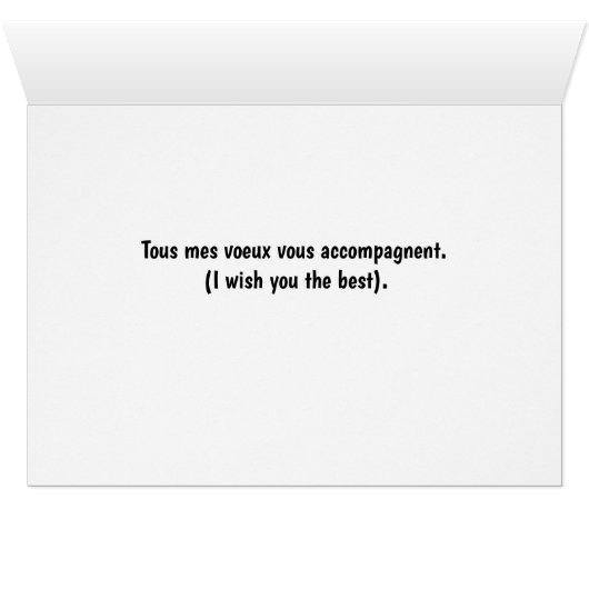 Squirrel French Artist Bonne Chance (Binenzijde Horizontaal (Onderkant))