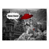 Squirrel French Artist Bonne Chance (Voorkant Horizontaal)