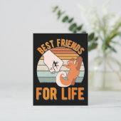 Squirrel Friend Forest Dierenvriend Briefkaart (Staand voorkant)