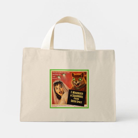 Squirrel from Outer Space Mini Tote Bag (Achterkant)