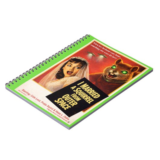 Squirrel from Outer Space Notitieboek (Linkerzijde)